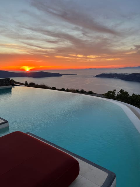 Santorini by Night With Sunset Views