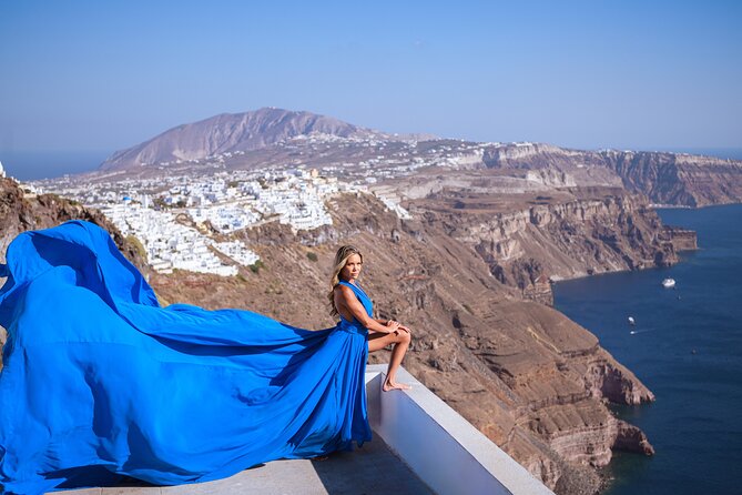 Santorini Flying Dress Photo Session Experience