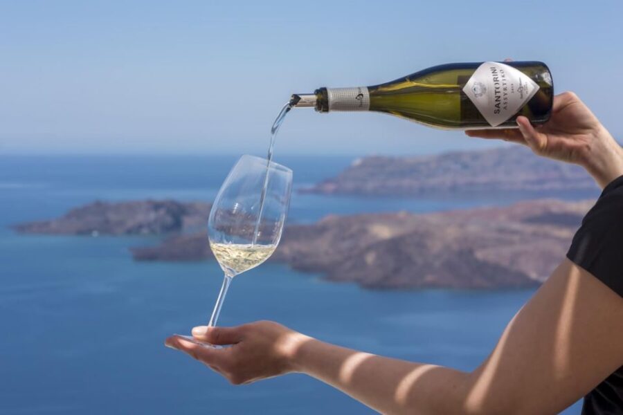 Santorini: Private Wine Tour With Dinner or Lunch