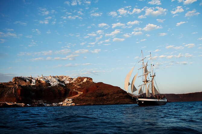 Santorini Sunset Dinner Cruise Including Nea Kameni Visit