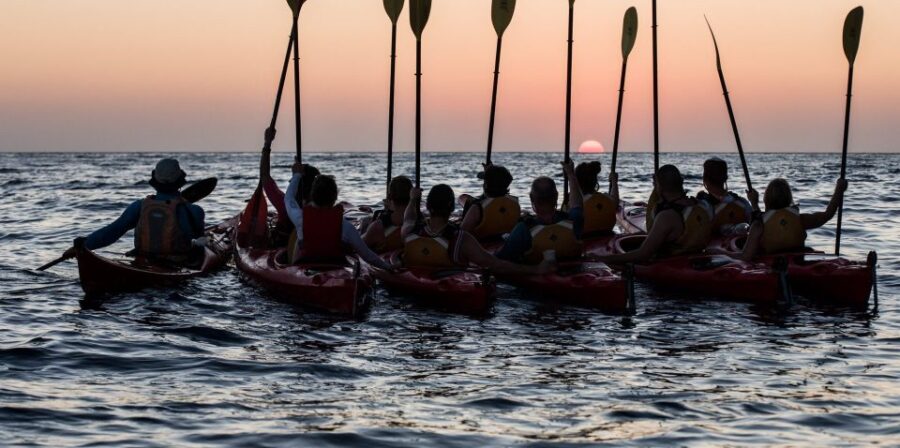 Santorini: Sunset Sea Kayak With Light Dinner - Tour Overview