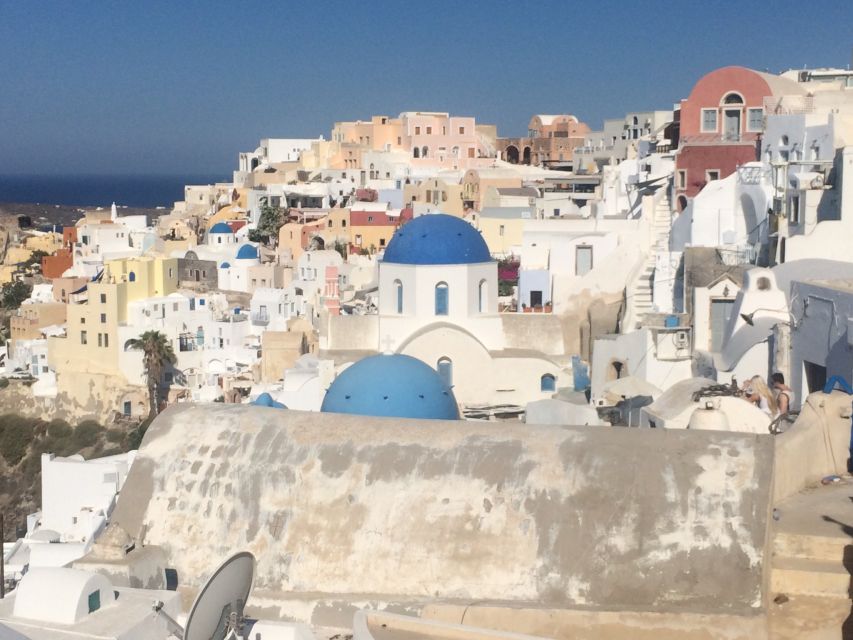 Santorini:Akrotiri Guided Tour & Motorboat Cruise With Lunch