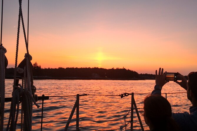 Schooner Eastwind Sunset Sail to See the Maine Coastline