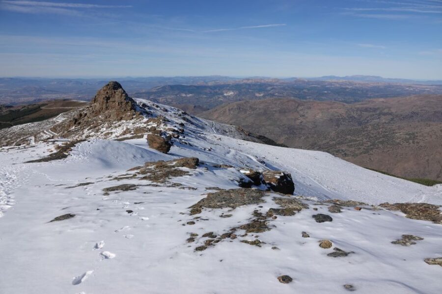 Sierra Nevada Hiking Experience With Crampons on the Snow