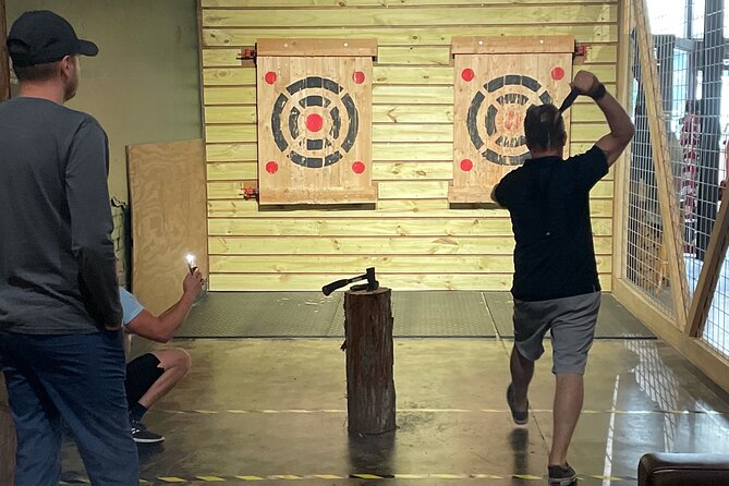 Stumpys Axe Throwing Activity From Jacksonville