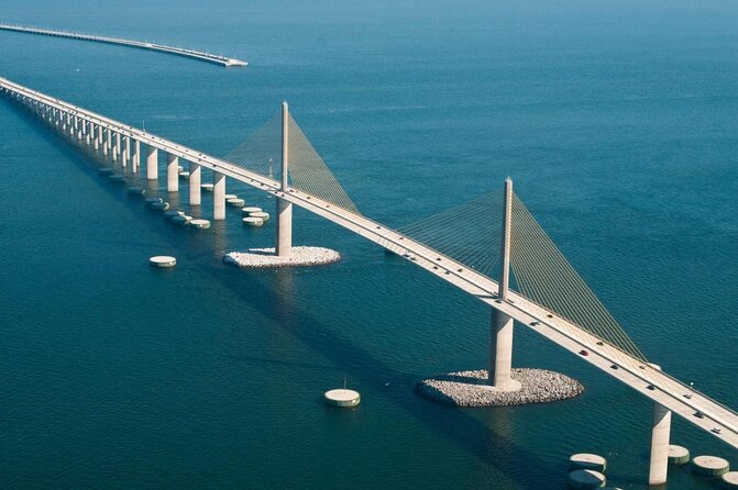 Stunning Helicopter Tour - Skyway Bridge, Fort Desoto & St. Pete Beaches