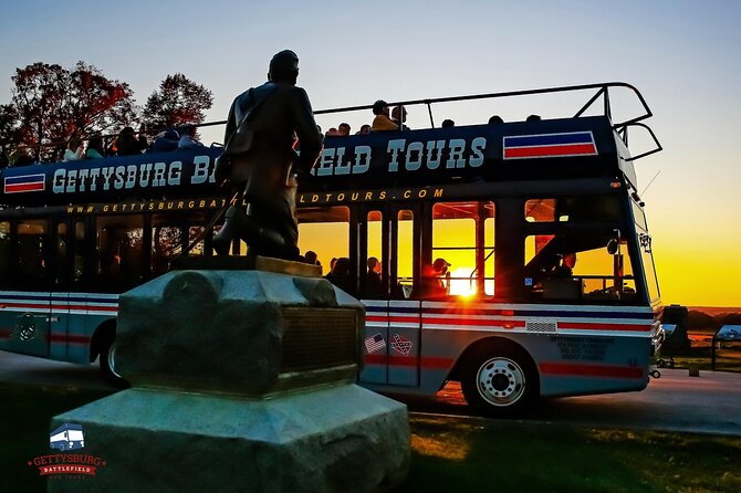 Sunset Double Decker Bus Tour in Gettysburg