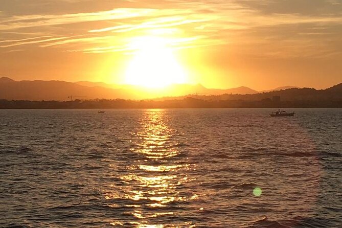 Sunset From a Catamaran in Malaga