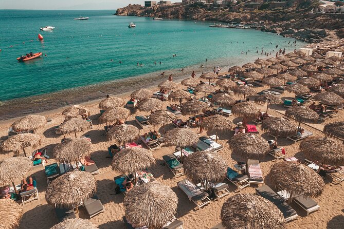 Super Paradise Beach Mykonos Seaside Sunbed (3rd & 4th Row)