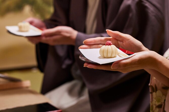 Sweets Making & Kimono Tea Ceremony at Kyoto Maikoya, GION - Wagashi Making Class