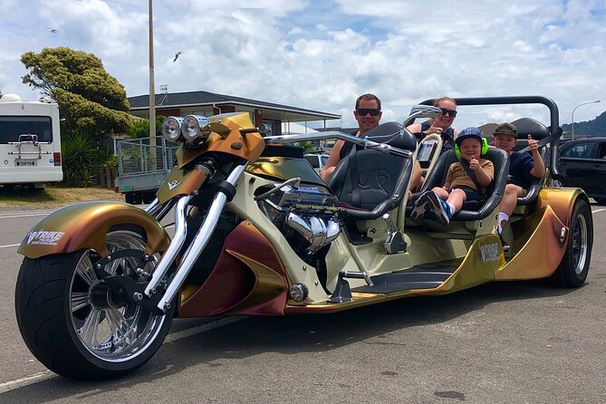TAURANGA SHORE Excursion: V8 TRIKE – 1.5 Hour City Sites