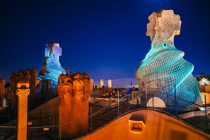 The Night Experience at La Pedrera - Casa Mila - Mesmerizing Rooftop Light Show