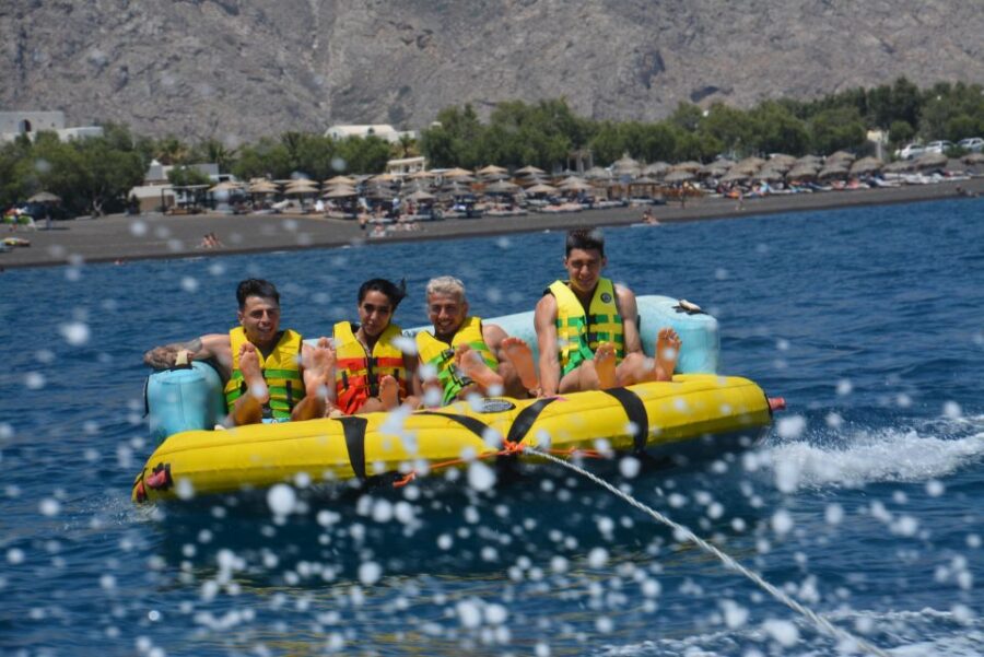 Thrill Waves Tubing at Perivolos Beach, Santorini