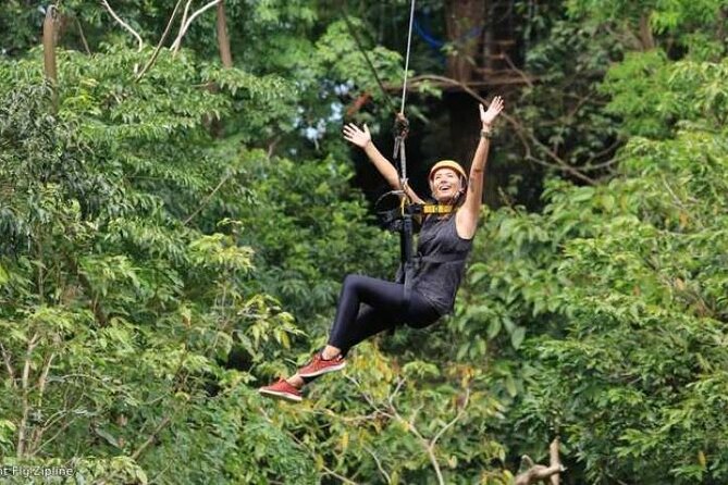 Treetops Zipline Tour With Drop off Transfer to Nadi Airport