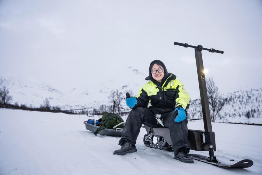 Tromsø Day: Electric Snow Scooter Ride & Bonfire With Guide
