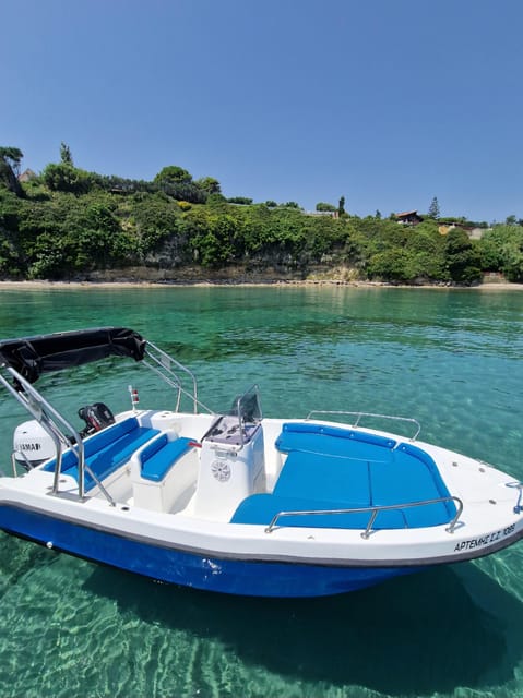 Tsilivi: Full Day Boat Rental to Shipwreck & Blue Caves