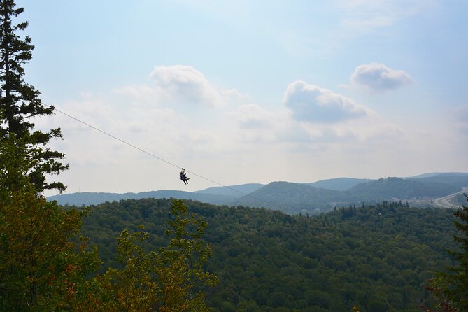 Ziplines Over the Laurentian Mountains at Mont-Catherine
