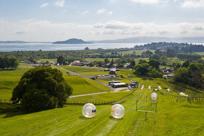 Zorb Inflatable Ball Ride From Mount Ngongotaha in New Zealand