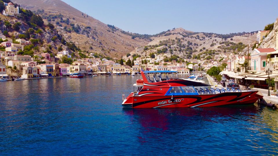 Kiotari, Lardos, Pefkos, & Lindos: Speedboat to Symi Island - Boat Features and Amenities