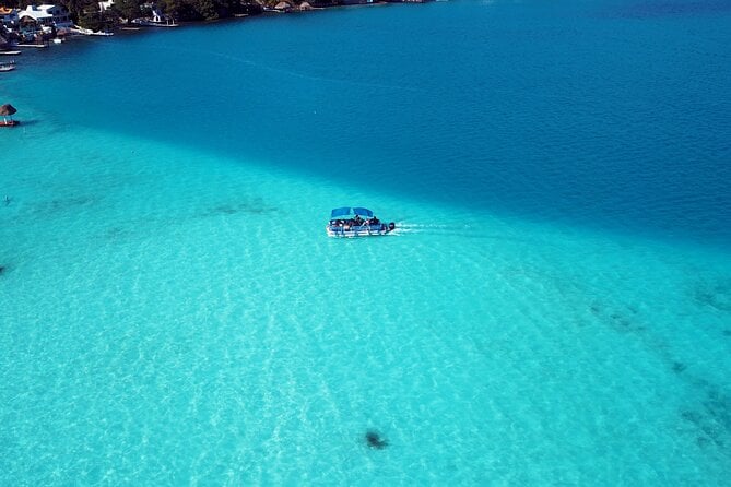 BACALAR Lagoon BOAT TOUR From Costa Maya With Lunch - Swimming in the Lagoon