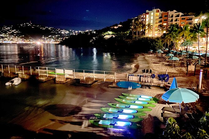 Illuminated Night Kayak From Marriott Frenchmans Cove Dock, US Virgin Islands