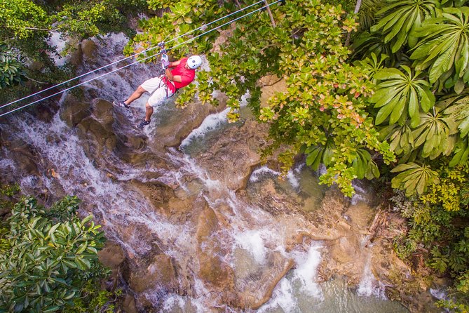Dunns River Falls Climb Plus Ziplines, Atv, Horse Ride & Swim From Montego Bay - Overview of the Adventure Combo Tour