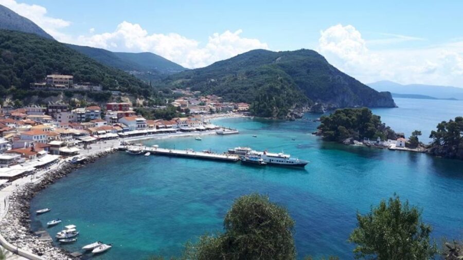 From Corfu: Parga and Paxos Day Trip by Boat With Transfer