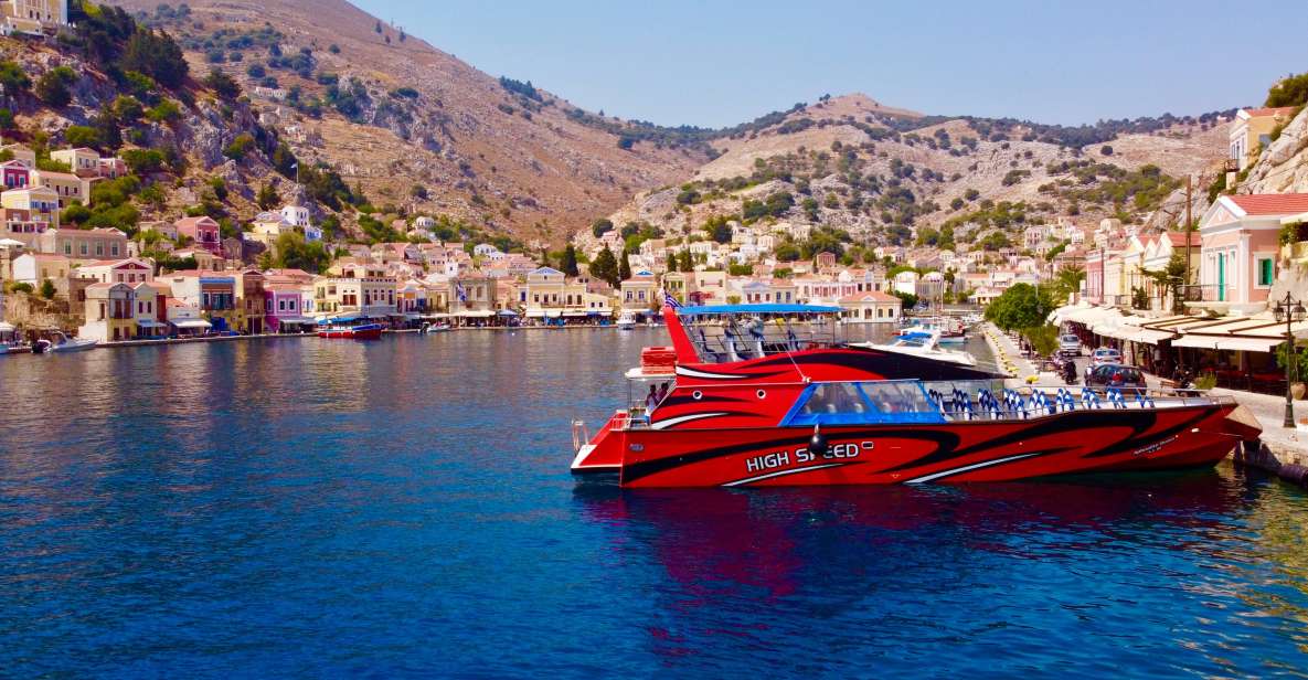 Kiotari, Lardos, Pefkos, & Lindos: Speedboat to Symi Island - Speedboat Tour Overview