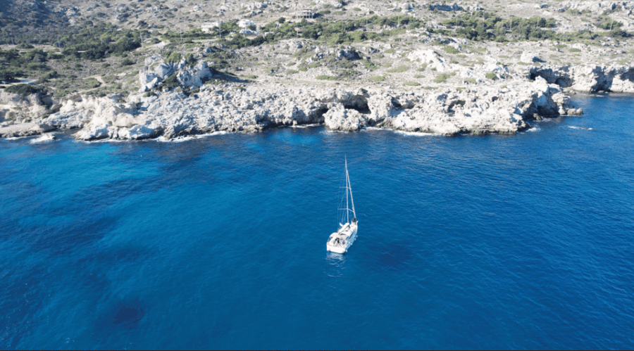Sailing Private Cruises in Northwest Rhodes Coastline