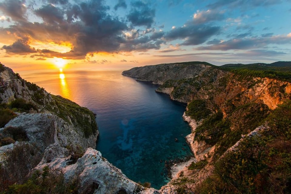 Zakynthos Sunset Tour To Kampi With Greek Night!