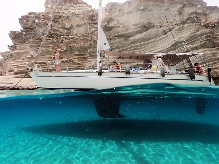 Adamantas: Full-Day Milos & Poliegos Boat Tour With Meals