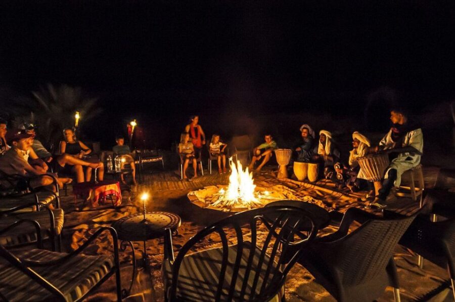 Agafay Desert Sunset Dinner & Berber Campfire (Vegan Option)