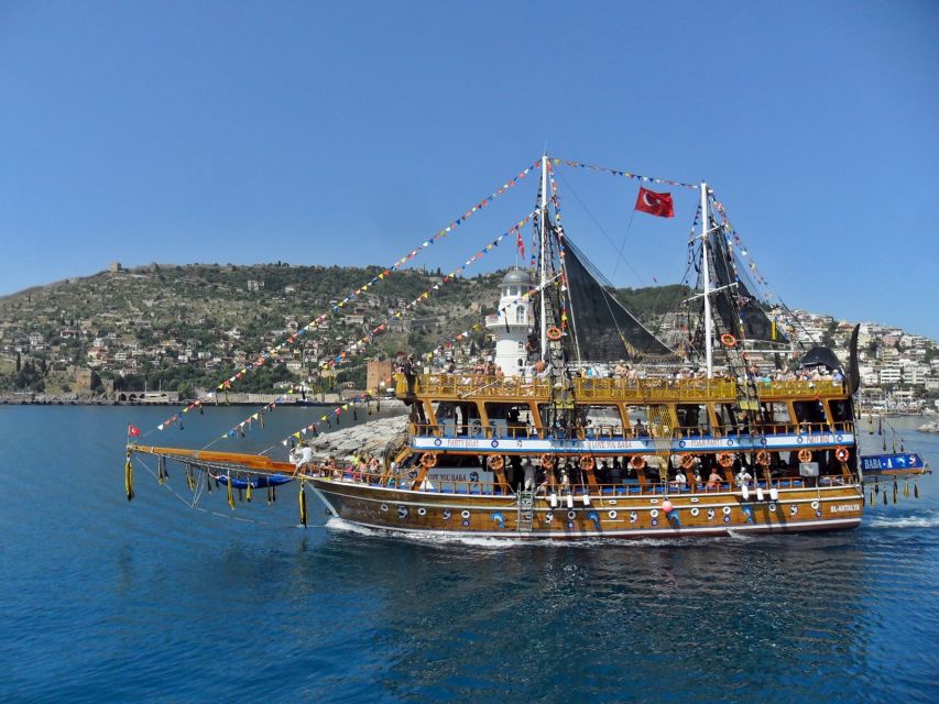 Alanya: Pirate Boat Tour With Unlimited Soft Drinks & Lunch