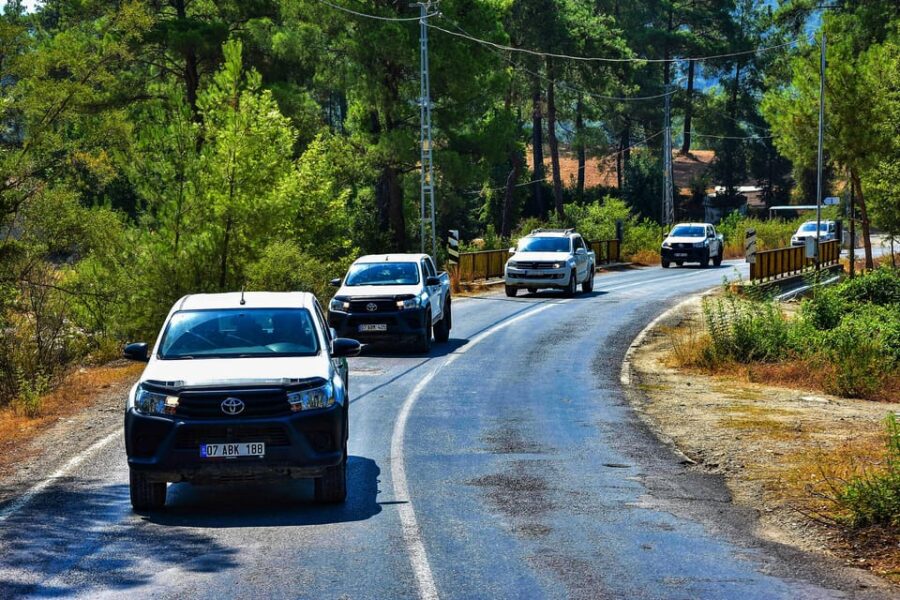 Antalya: Guided Self-Driven Jeep Tour With Rafting and Lunch