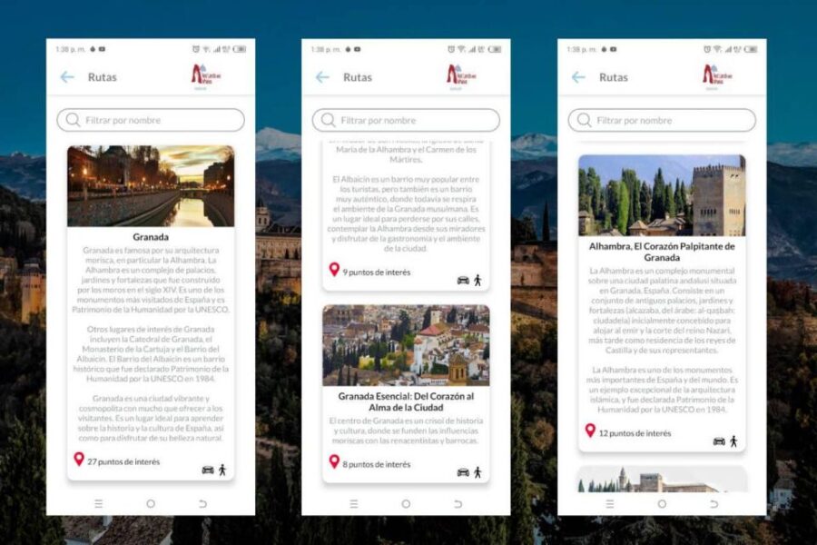 App Self-Guided Route Granada Includes Tapas Route and Audio