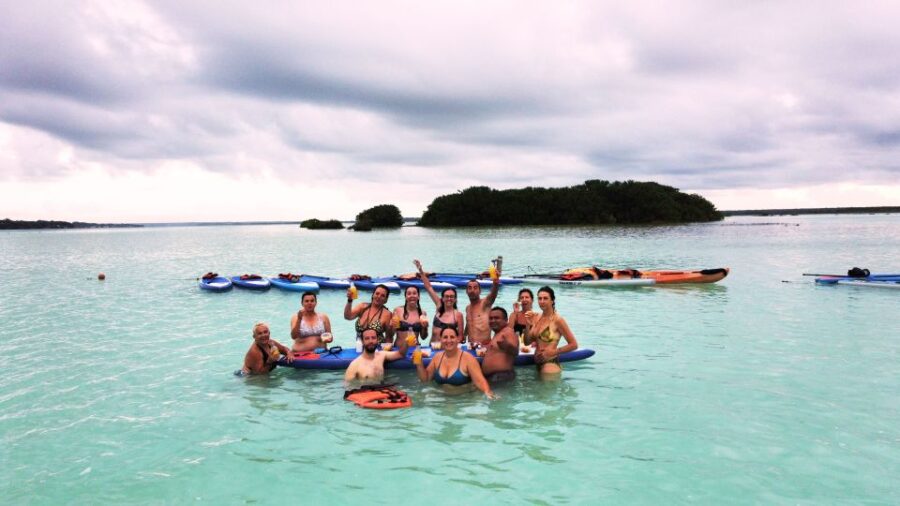 Bacalar: Sunrise Paddleboard Tour With Floating Picnic