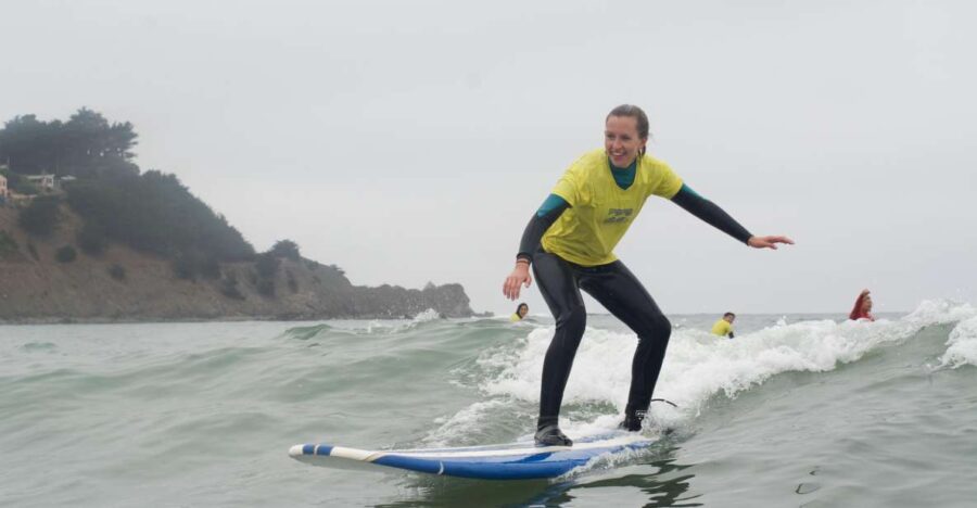 Beginner Surfing Lesson – Pacifica or Santa Cruz