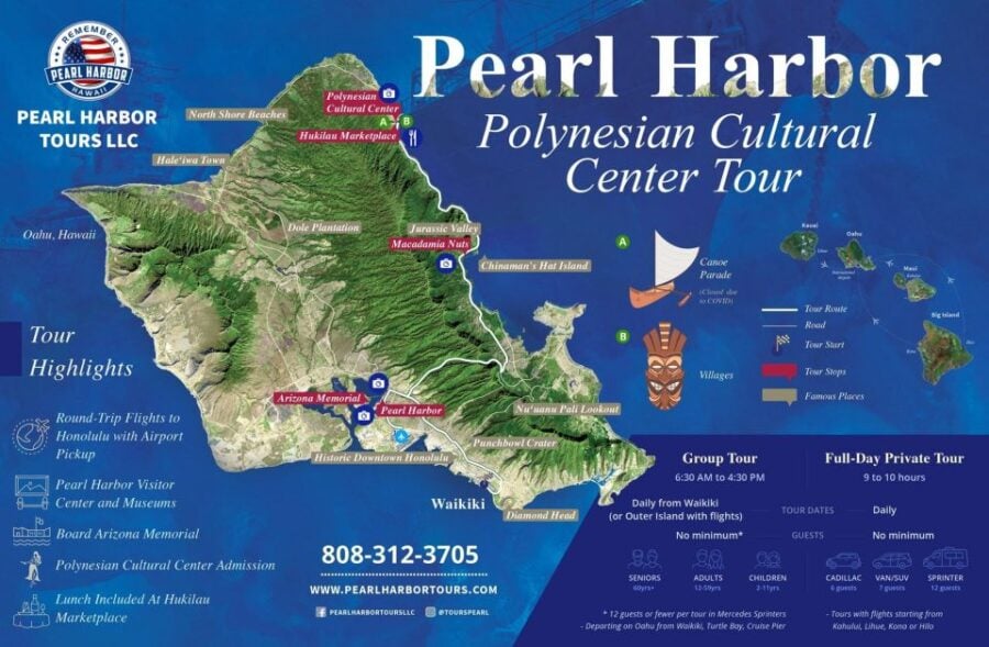 Big Island: Polynesian Cultural Center & Pearl Harbor Tour - Tour Overview