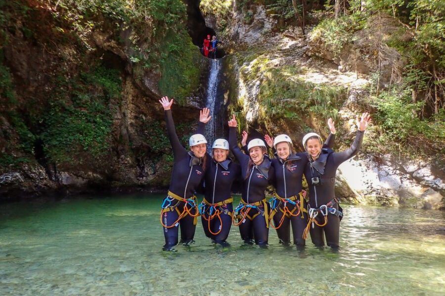 Bled: Guided Canyoning Tour With Transport