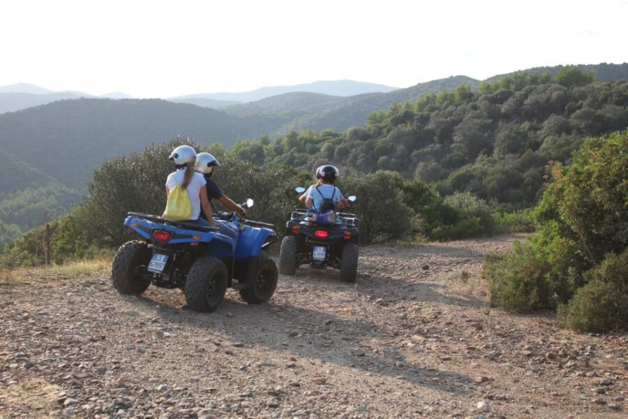 Cagliari: ATV Experience Swimming at Waterfalls From Chia
