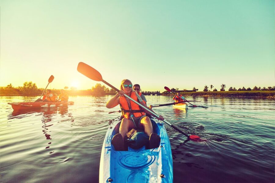 CANOEING IN SEDGEFIELD AT OYSTERS EDGE, GARDEN ROUTE