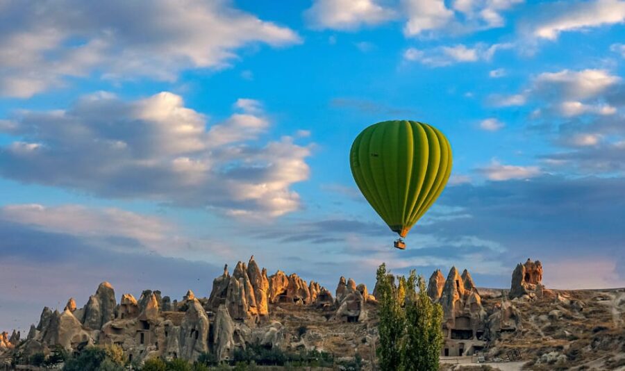 Cappadocia HotAirBalloon Flight At Sunrise In Fairychimneys