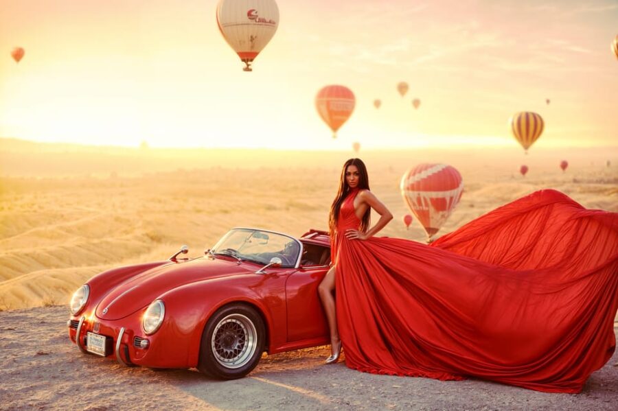 Cappadocia: Taking Photo With Swing at Hot Air Balloon View