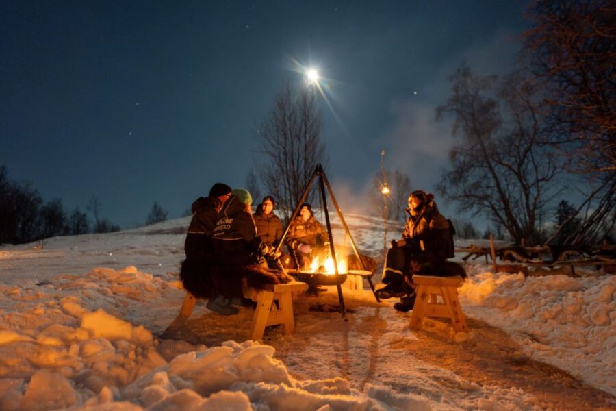 Chasing the Dancing Aurora in Our Winter Camp in Harstad