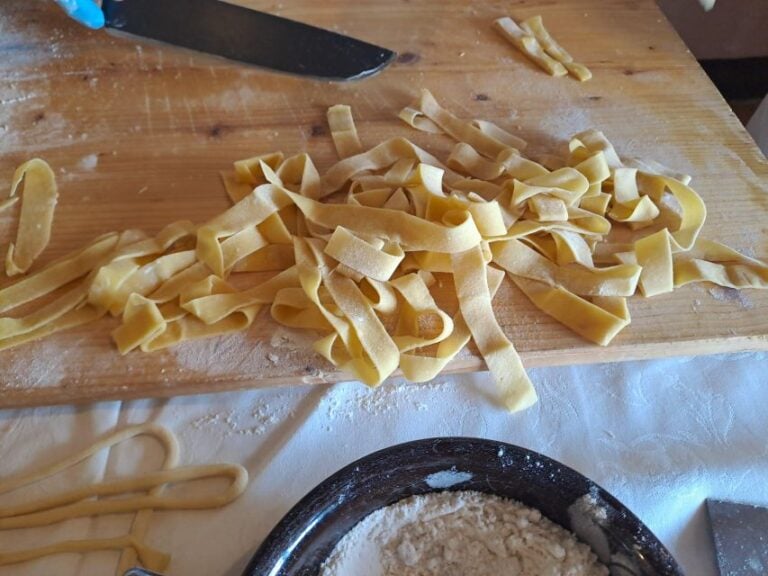 Cooking Tuscan Pasta Class With Brunello Tasting and Lunch