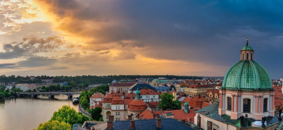 Evening Prague Without People