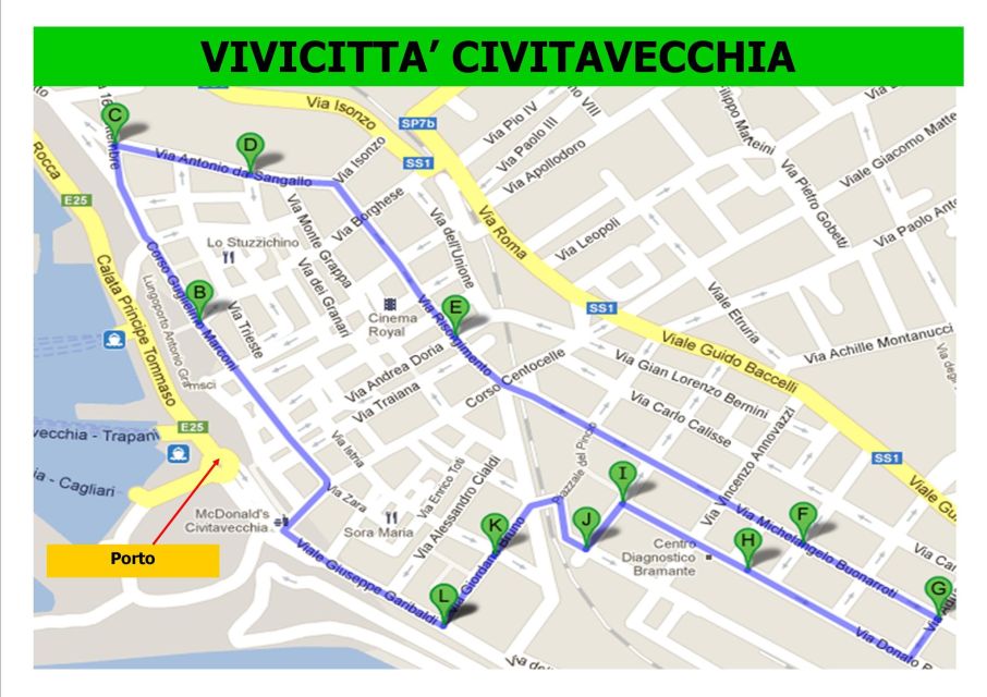 Fiumicino Airport – Civitavecchia Cruise Port Transfer - Booking Details