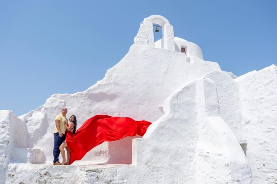Flying Dress Photoshooting Mykonos - Overview of Experience