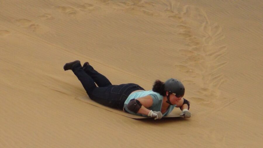 From Agadir or Taghazout: Desert Sand Boarding Tour W/ Lunch