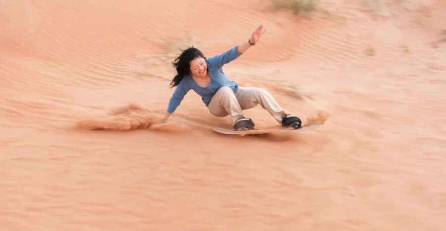 From Agadir/Tamraght/Taghazout: Sandoarding in Sand Dunes